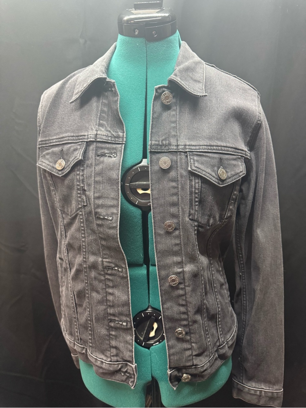 GAP Women's Washed Black Denim Jacket
